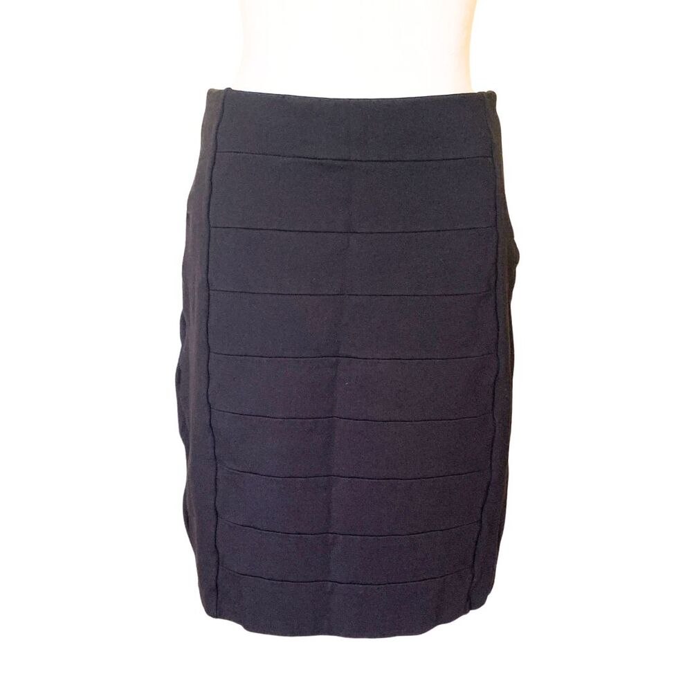 White House Black Market Black Pencil Skirt Size M Classic